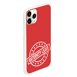 Чехол iPhone 11 Pro матовый Maternity leave, цвет: 3D-белый — фото 2