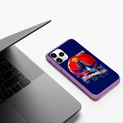 Чехол iPhone 11 Pro матовый Hunter x Hunter - Kurapika, цвет: 3D-фиолетовый — фото 2