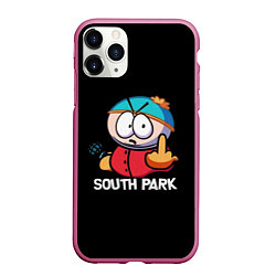 Чехол iPhone 11 Pro матовый Южный парк Эрик South Park, цвет: 3D-малиновый