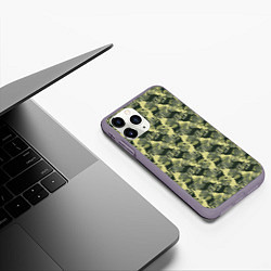 Чехол iPhone 11 Pro матовый Олени камуфляж, цвет: 3D-серый — фото 2