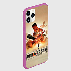 Чехол iPhone 11 Pro матовый Серьёзные Сэмы, цвет: 3D-фиолетовый — фото 2
