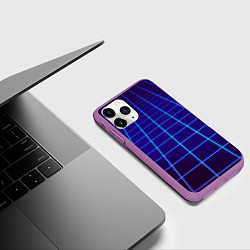 Чехол iPhone 11 Pro матовый NEON 3D WORLD, цвет: 3D-фиолетовый — фото 2