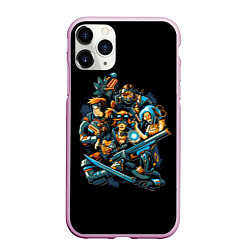 Чехол iPhone 11 Pro матовый Команда Бордерлендс Borderlands, цвет: 3D-розовый