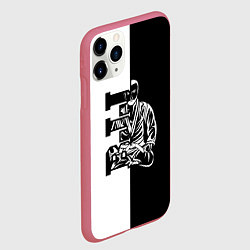 Чехол iPhone 11 Pro матовый BJJ, цвет: 3D-малиновый — фото 2