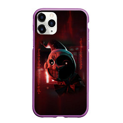 Чехол iPhone 11 Pro матовый Мундроп FNAF Security Breach, цвет: 3D-фиолетовый