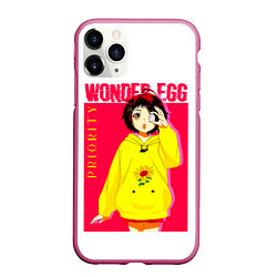 Чехол iPhone 11 Pro матовый Priority Wonder Egg, цвет: 3D-малиновый