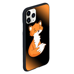 Чехол iPhone 11 Pro матовый FOX - Градиент, цвет: 3D-черный — фото 2