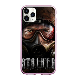 Чехол iPhone 11 Pro матовый Stalker Zonе, цвет: 3D-розовый