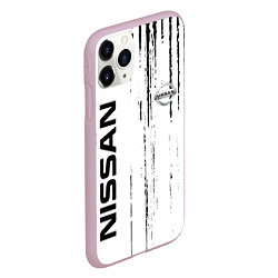 Чехол iPhone 11 Pro матовый Nissan ниссан,, цвет: 3D-розовый — фото 2