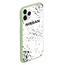 Чехол iPhone 11 Pro матовый Nissan ниссан, цвет: 3D-салатовый — фото 2
