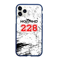Чехол iPhone 11 Pro матовый 228 - Гранж, цвет: 3D-тёмно-синий