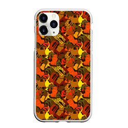 Чехол iPhone 11 Pro матовый Зверинец животные, цвет: 3D-белый