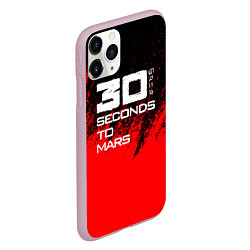 Чехол iPhone 11 Pro матовый 30 Seconds to Mars: Брызги, цвет: 3D-розовый — фото 2