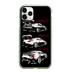 Чехол iPhone 11 Pro матовый NISSAN 300 ZX 350Z 370Z JDM STYLE, цвет: 3D-салатовый