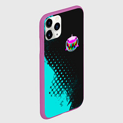 Чехол iPhone 11 Pro матовый 6IX9INE Текстура, цвет: 3D-фиолетовый — фото 2