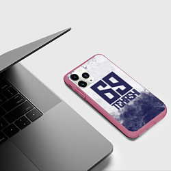 Чехол iPhone 11 Pro матовый 6IX9INE - Tekashi 69, цвет: 3D-малиновый — фото 2