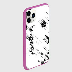 Чехол iPhone 11 Pro матовый Чёрный клевер black clover,, цвет: 3D-фиолетовый — фото 2