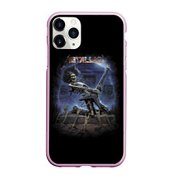 Чехол iPhone 11 Pro матовый Metallica - thrash metal! Hard rock!, цвет: 3D-розовый