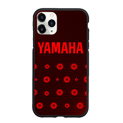 Чехол iPhone 11 Pro матовый ЯМАХА Карбон, цвет: 3D-черный