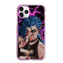 Чехол iPhone 11 Pro матовый Arcane League Of Legends JINX ПАУДЕР, цвет: 3D-розовый