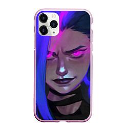 Чехол iPhone 11 Pro матовый League Of Legends Arcane ДЖИНКС Jinx Powder, цвет: 3D-розовый