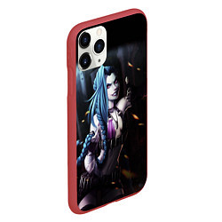 Чехол iPhone 11 Pro матовый Arcane Jinx - League Of Legends, цвет: 3D-красный — фото 2