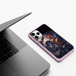 Чехол iPhone 11 Pro матовый League Of Legends Джинкс и Вай, цвет: 3D-розовый — фото 2
