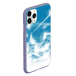 Чехол iPhone 11 Pro матовый Коллекция Зимняя сказка Снег Абстракция S-4, цвет: 3D-серый — фото 2