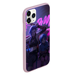 Чехол iPhone 11 Pro матовый Джинкс Паудер - Jinx Powder, цвет: 3D-розовый — фото 2