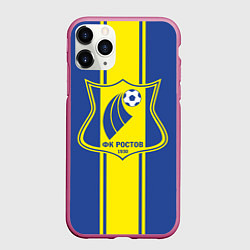 Чехол iPhone 11 Pro матовый ФК - Ростов, цвет: 3D-малиновый