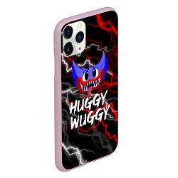 Чехол iPhone 11 Pro матовый Huggy Wuggy - Молния с грозой, цвет: 3D-розовый — фото 2