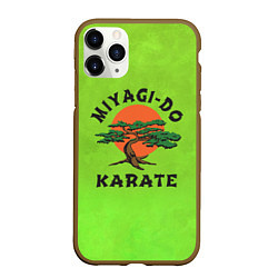 Чехол iPhone 11 Pro матовый Miyagi Do Cobra Kai, цвет: 3D-коричневый