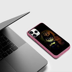 Чехол iPhone 11 Pro матовый Бенди Bendy And The Ink Machine, цвет: 3D-малиновый — фото 2