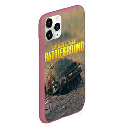 Чехол iPhone 11 Pro матовый PUBG HEAD 3 lvl, цвет: 3D-малиновый — фото 2