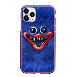 Чехол iPhone 11 Pro матовый Smile Huggy Wuggy, цвет: 3D-фиолетовый