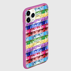 Чехол iPhone 11 Pro матовый Баскетбол Куроко Манга Аниме, Глаза, цвет: 3D-фиолетовый — фото 2