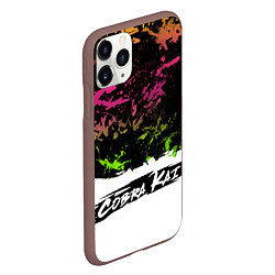 Чехол iPhone 11 Pro матовый Кобра Кай Cobra Kai Логотип, цвет: 3D-коричневый — фото 2