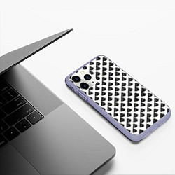 Чехол iPhone 11 Pro матовый Пиксельные Очки смирись с этим, цвет: 3D-светло-сиреневый — фото 2