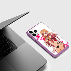 Чехол iPhone 11 Pro матовый Эта фарфоровая кукла влюбилась Китагава Марин My D, цвет: 3D-фиолетовый — фото 2