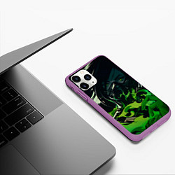 Чехол iPhone 11 Pro матовый Опасная Вайпер, цвет: 3D-фиолетовый — фото 2