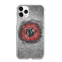 Чехол iPhone 11 Pro матовый Коллекция Get inspired! Free doom Абстракция 5427-, цвет: 3D-белый