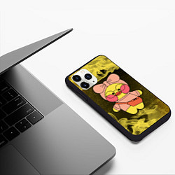 Чехол iPhone 11 Pro матовый LALAFANFAN - МОДНИЦА - Пламя, цвет: 3D-черный — фото 2