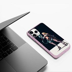 Чехол iPhone 11 Pro матовый Nora is here, цвет: 3D-розовый — фото 2
