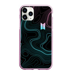 Чехол iPhone 11 Pro матовый BTS : бтс, цвет: 3D-розовый