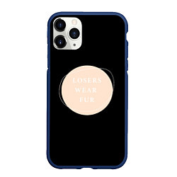 Чехол iPhone 11 Pro матовый Losers wear fur 2, цвет: 3D-тёмно-синий