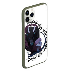 Чехол iPhone 11 Pro матовый RYUU TO SOBAKASU NO HIME by ezaia, цвет: 3D-темно-зеленый — фото 2