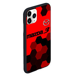 Чехол iPhone 11 Pro матовый MAZDA 3 Графика, цвет: 3D-черный — фото 2