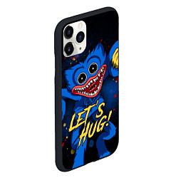 Чехол iPhone 11 Pro матовый Хагги Вагги - Lets Hug! Poppy Playtime, цвет: 3D-черный — фото 2