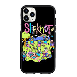 Чехол iPhone 11 Pro матовый Slipknot cuties, цвет: 3D-черный