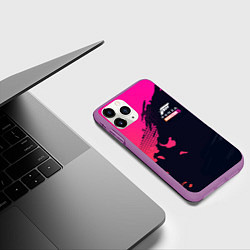 Чехол iPhone 11 Pro матовый Форза Хорайзен 5 Forza Horizon 5, цвет: 3D-фиолетовый — фото 2